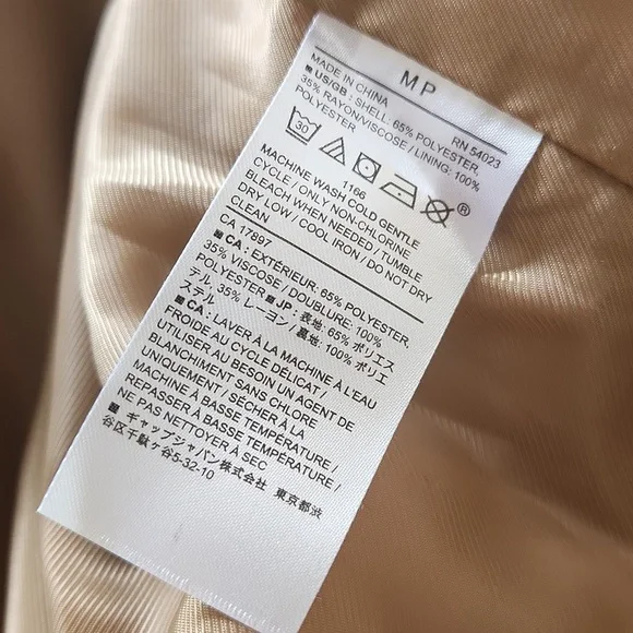 Banana Republic Twill Long Trench in Camel - Picture 6 of 7